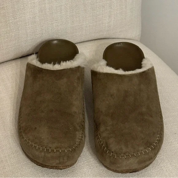 Jenni Kayne Shearling-Lined Moc Clog Size 38 EU/Size 8 US Made In Italy - Picture 4 of 9